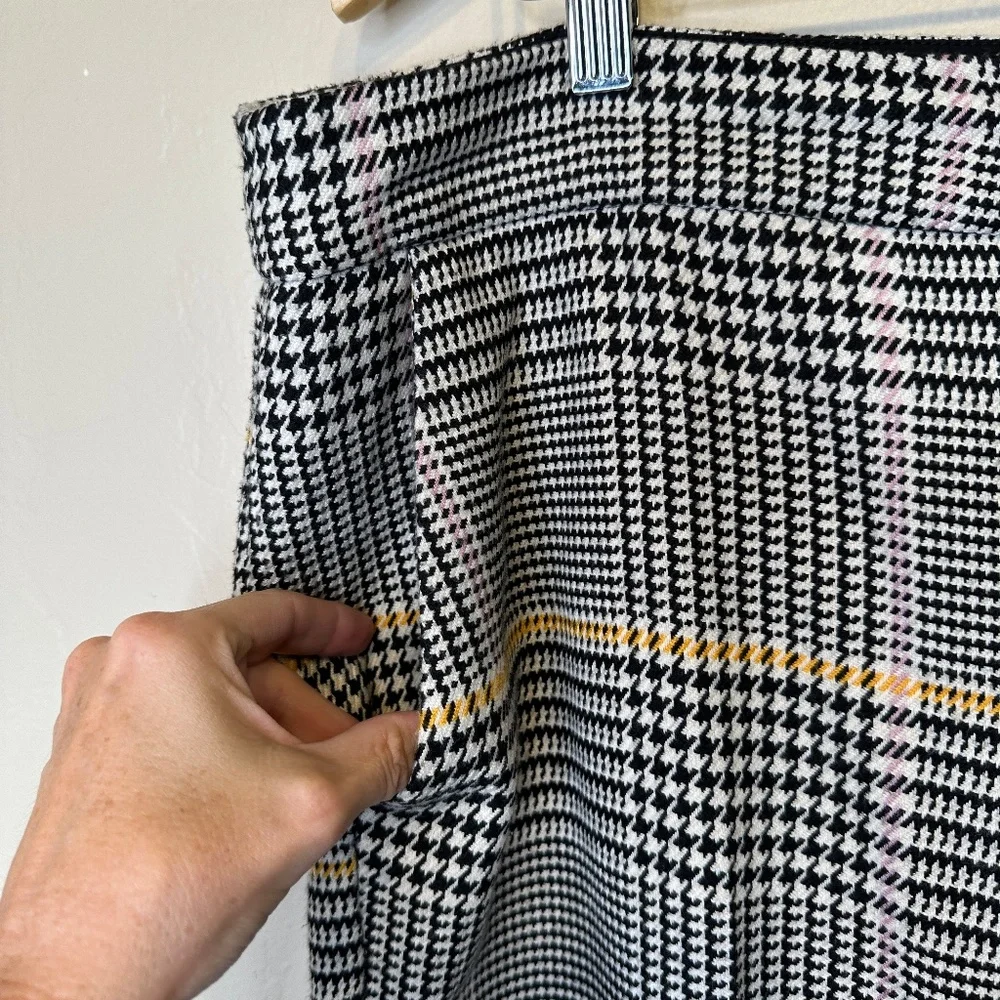 BP | Glen Check Plaid Retro Vibes Dark Academia Slacks Classic Trousers Pants - Picture 4 of 13